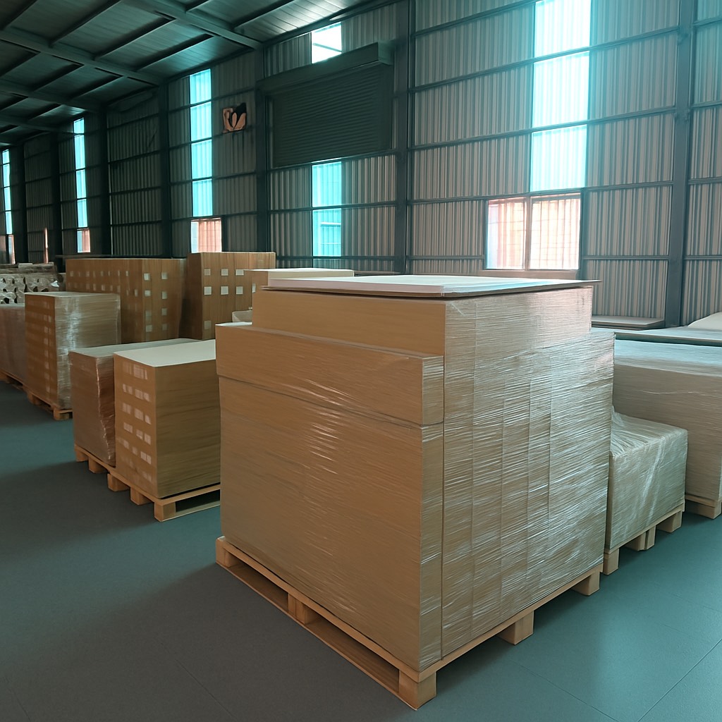 Jiu Mao Industrial film roll inventory in warehouse